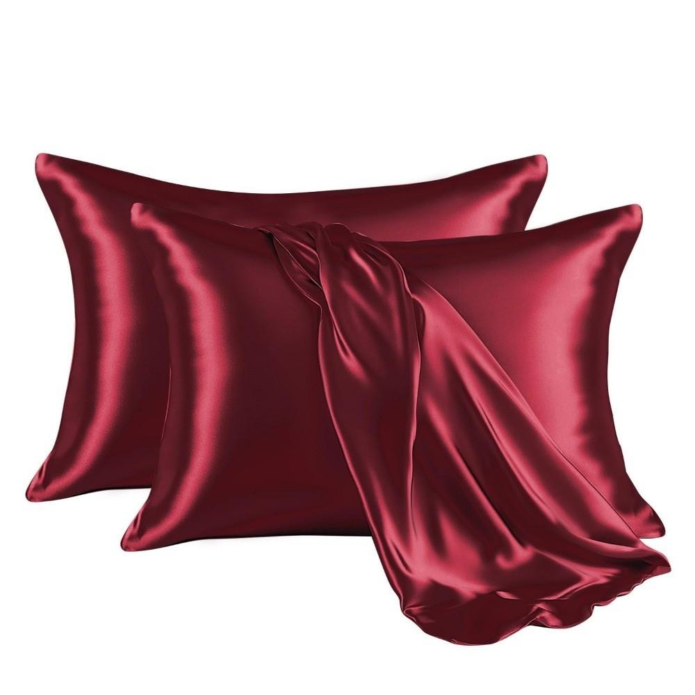 Moisture-Wicking Satin Pillow Cases Soft Breathable Pillowcase Bedding Pillow Covers  Skin Care