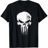 Punisher Cotton Printed TShirt Gothic Style Unisex Short Sleeve Loose Casual Round Neck Fashion Top