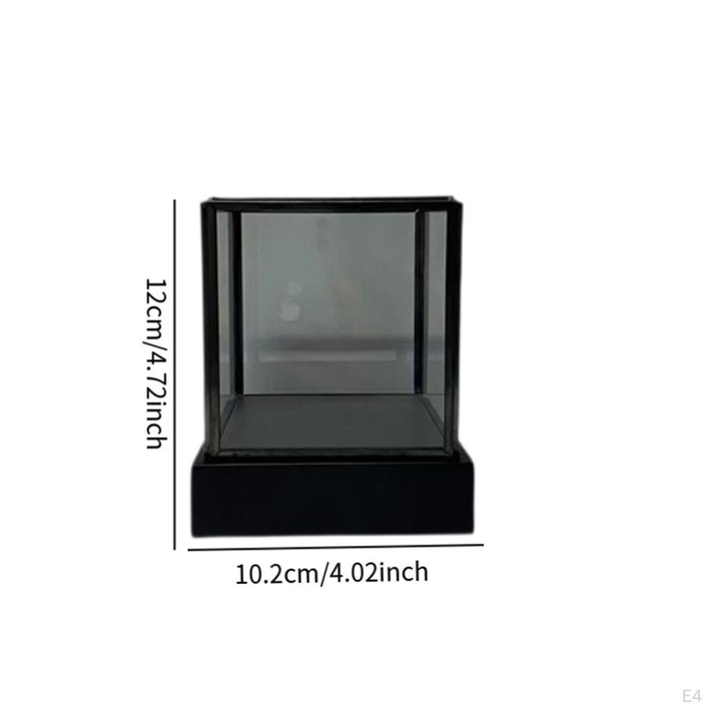 Clear Display Case Protection Vintage Dustproof Storage, for Collectibles Models Dolls