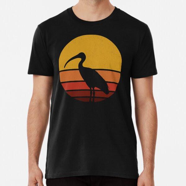 Retro Vintage Sunset Bin Chicken Premium T-S S To 5XL Made In the AU/USA T-Shirt