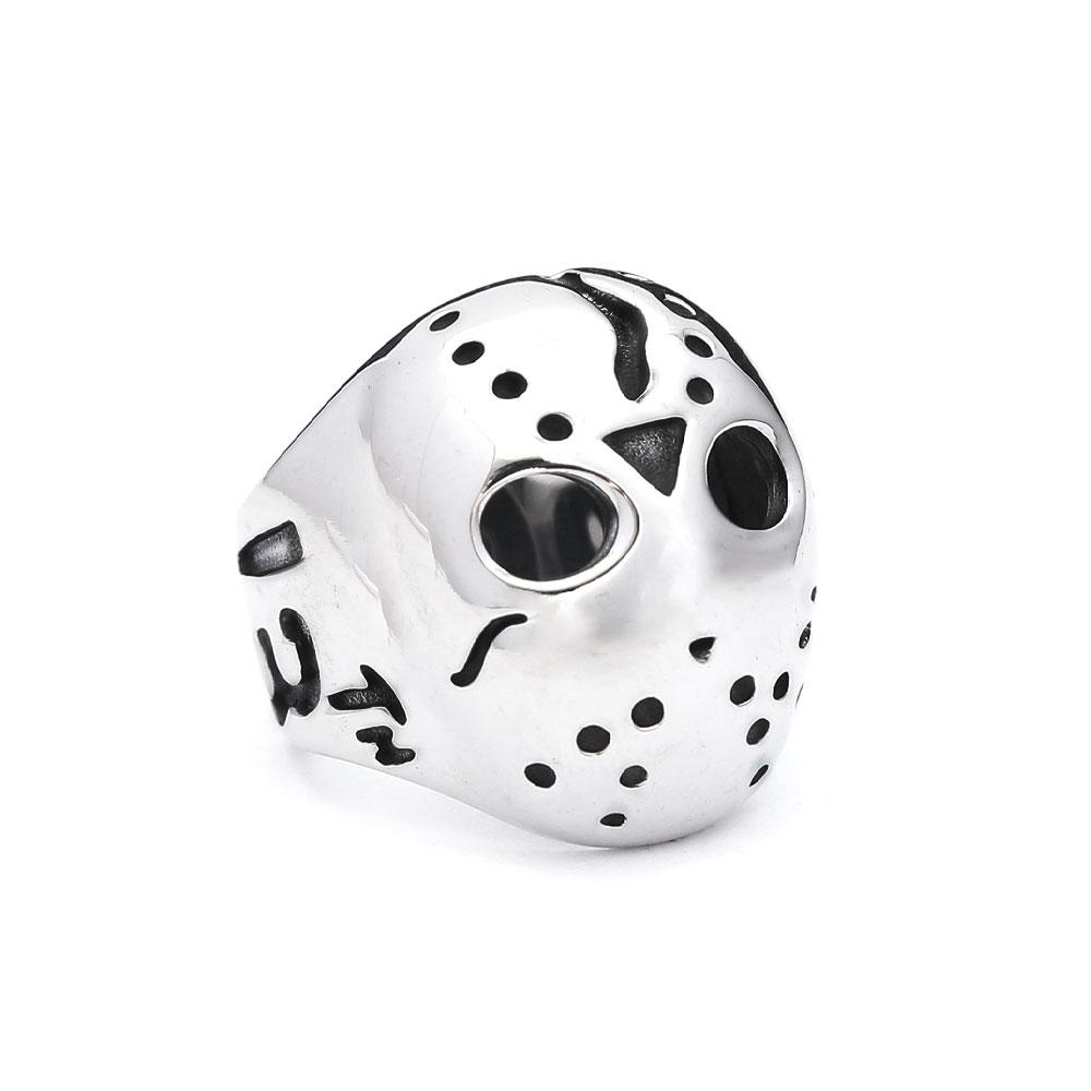 Vintage Gothic 316L Stainless Steel Skull Rings For Men Women Punk Hip Hop Motorcycle Band Jewelry Halloween Gifts