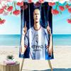 Erling Braut Haaland Print Beach Towel, Large Soft Quick Dry Towel for Beach Camping Swimming