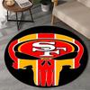 Vintage 49ers Football Round Rug for Livingroom,Bedroom, Palyroom, Chair Rug, Area Rug, Circle Carpet, Large Size Fan Christmas Gift