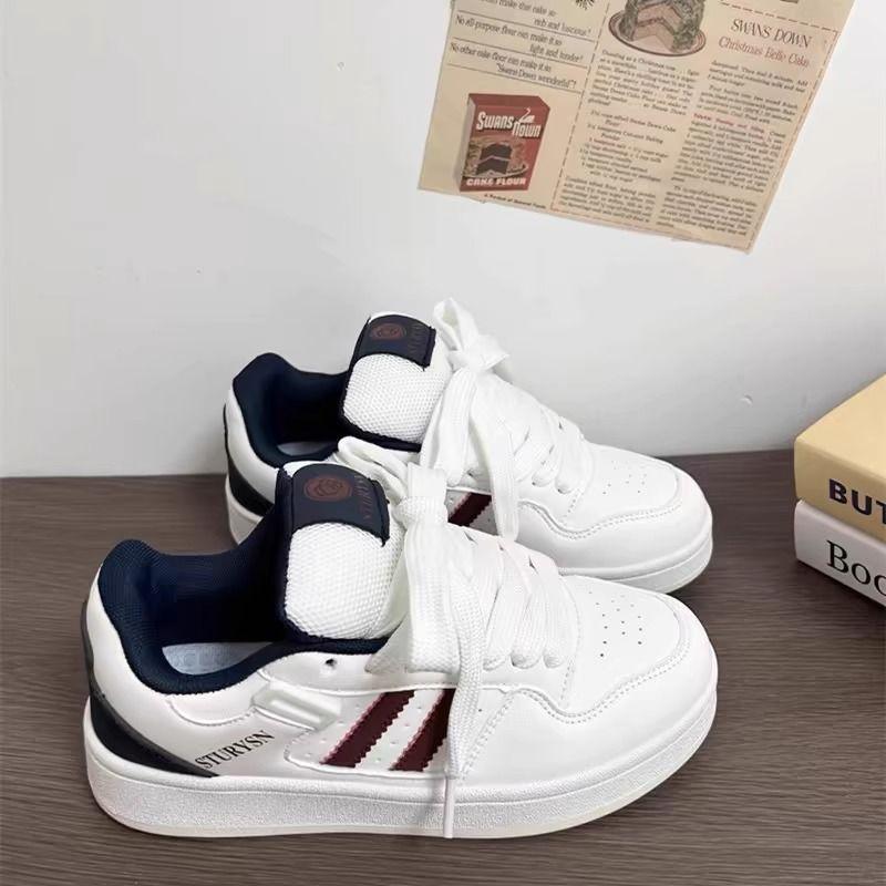 Niche yellow platform bread shoes versatile casual board shoes sports shoes