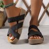 Fashion Ladies Shoes 2025 New Open Toe Women's Slippers Fashion Platform Sandals Summer Footwear Plus Size Comfortable Casual Slippers