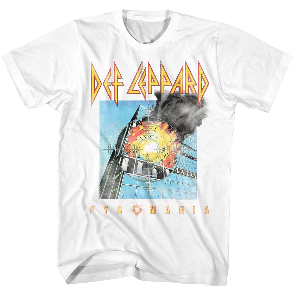 Def Leppard Pyromania Album Cover Men s T Shirt Rock Music Band Merch 4XL