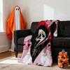 Gothic Blanket, Gift For Ladies And Girls, Spooky Spiderweb Spider Horror Print, Halloween Birthday Christmas Party Gift Home Decor Sofa Throw