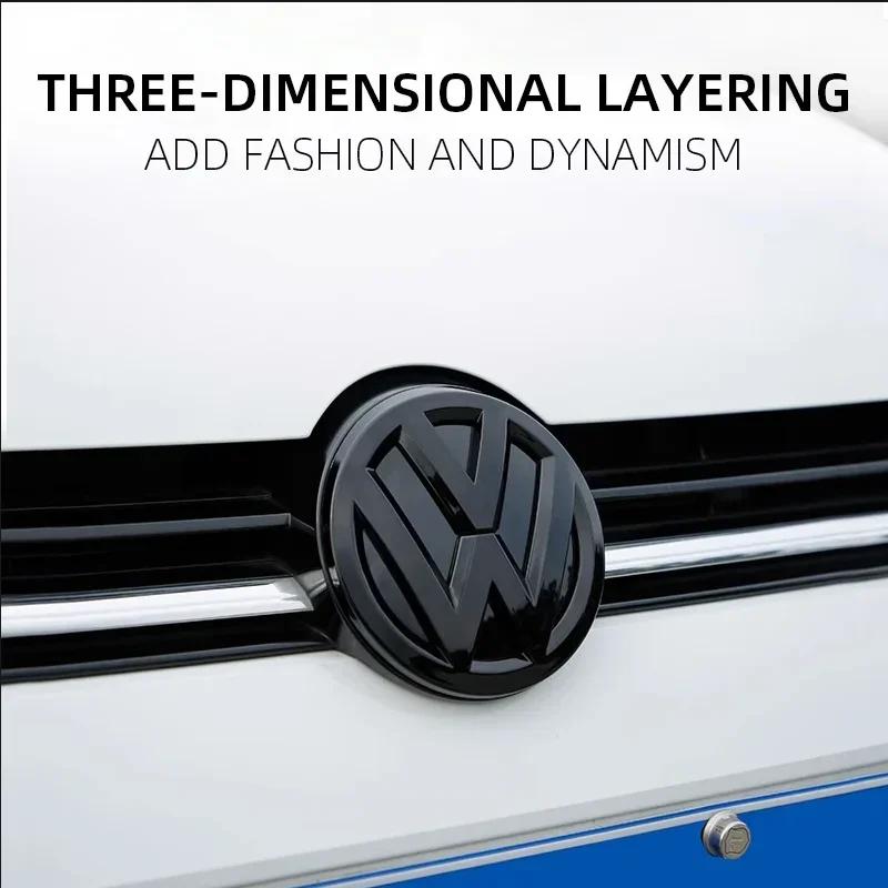 Volkswagen Front Grill Emblem Rear Trunk Badge Lid Cover Logo For VW POLO GOLF 5 6 7 7.5 8 MK7 MK7.5 MK8 Scirocco accessoriesSZ5