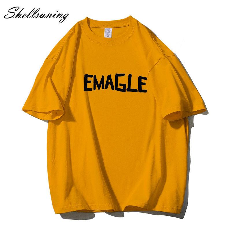 Shellsuning большие хлопковые футболки с графическим рисунком женские летние мягкие — фото 7