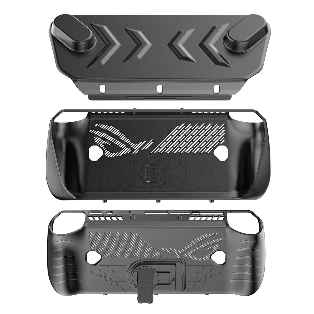 XBERSTAR ROG Ally-Abdeckungsfall für ASUS ROG Ally X 2024, Schutzhülle, Gesichtsabdeckung, verstärkte Folie, Tastenabdeckungssatz für Asus Rog Ally X 2024 Handheld