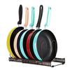 Expandable Pans Organizer Rack 7/10/12 Compartments Dish Storage Rack Pot Lid Organizer Pots Holder Kitchen Utensils Rack