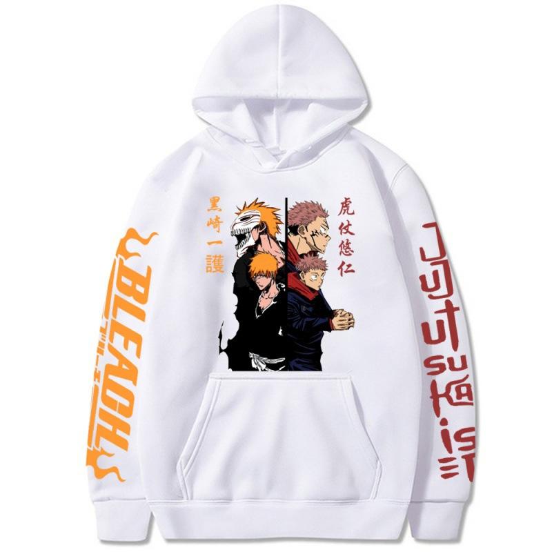 Anime Jujutsu Kaisen Graphic Hoodies Vintage Oversized Hooded Sweatshirt Long Sleeves Hoodie Men Women Clothes