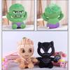 Marvel Avengers Black Panther Hulk Groot Plush Toys Soft Pp Cotton Stuffed Superheroes