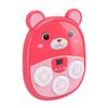 Máquina de Boxe Musical de Urso Montada na Parede Desenho Animado Fofo Treinador de Soco para Crianças com Efeitos Sonoros