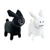 Gubby Plush Black White Red Rabbit Animal Toy With Pp Cotton Filling For Kids And Collectors