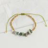 Resin Beaded Necklace Natural Stone Chip Pendant Adjustable Choker Fashion Jewelry Gift for Women