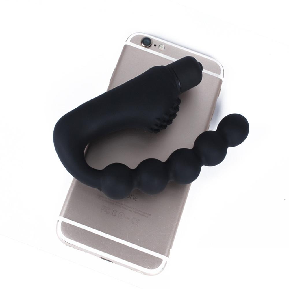 Vibrator anal cu 10 viteze, mărgele, plug anal, vibrație, silicon, masaj de prostată, jucărie anală pentru bărbați