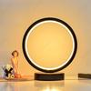 Simple LED Circular Ring Table Lamp Creative Bedside Lamp Light Fixture Reading Light  Living Room