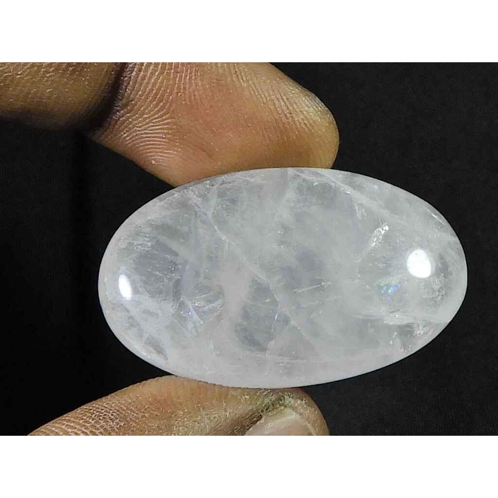 21X37X09MM Natural Rose Quartz Oval Cabochon Loose Gemstone 65Cts. SK-4544