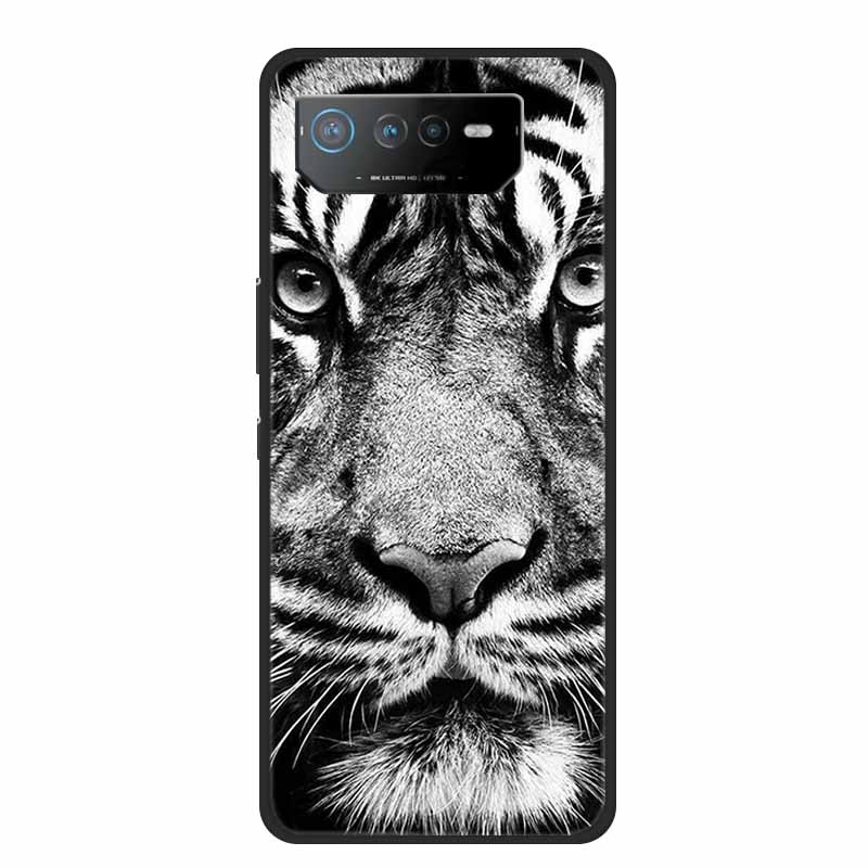 Für Asus ROG Phone 6 Pro Hülle Phone6 Pro Coque Schwarzes TPU Silikon Weiche Rückabdeckung Hülle Für Asus ROG Phone 6D Ultimate Handyhülle