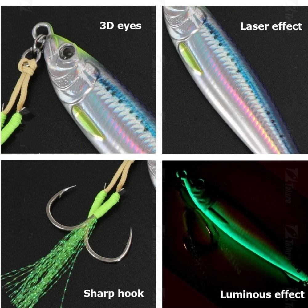 Slow Sinking Simulation Fish Lures Metal Artificial Fishing Bait Fishing Lures  Saltwater Fishing