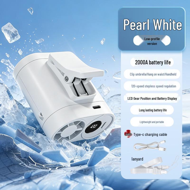 USB Mini Portable Handheld Electric Fan - Desktop Super Powerful and Rechargeable 92x80x75mm