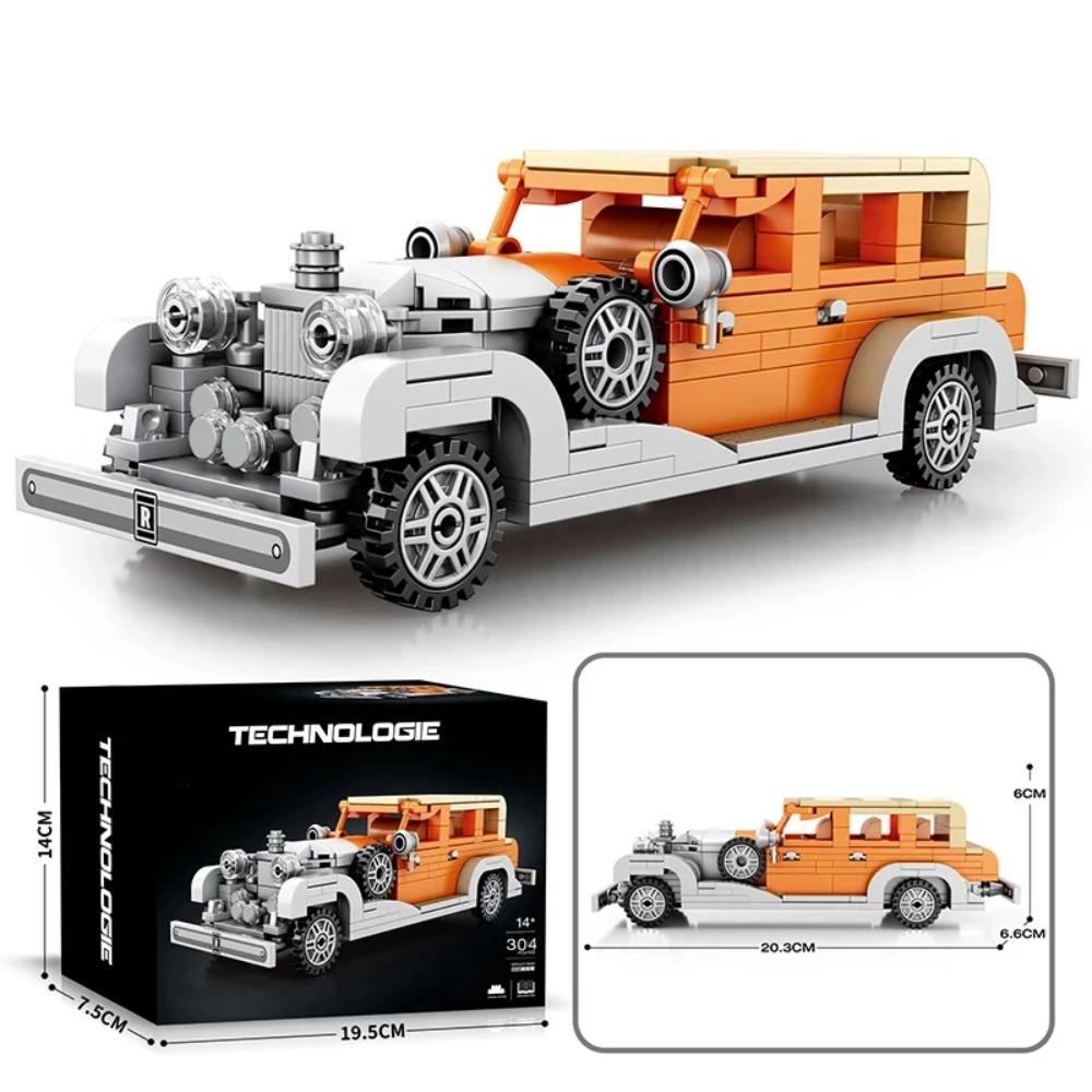 304PCS Phantom Roadster Building Block Creative City Vehicle Diy Car Model Bricks Desktop Display Toys For Kids Holiday Gifts