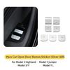 Car Door Open Button Sticker For Tesla Model 3 Highland /Model Y Juniper Door Window Switch Button Decoration Patch Accessories