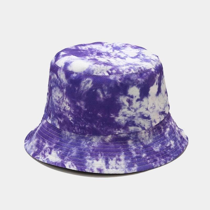 3D Printed Pattern Fisherman Hat Tie Dye Double-sided Basin Hat for Men Women Summer Outdoor Sun Protection Sunshade Hat