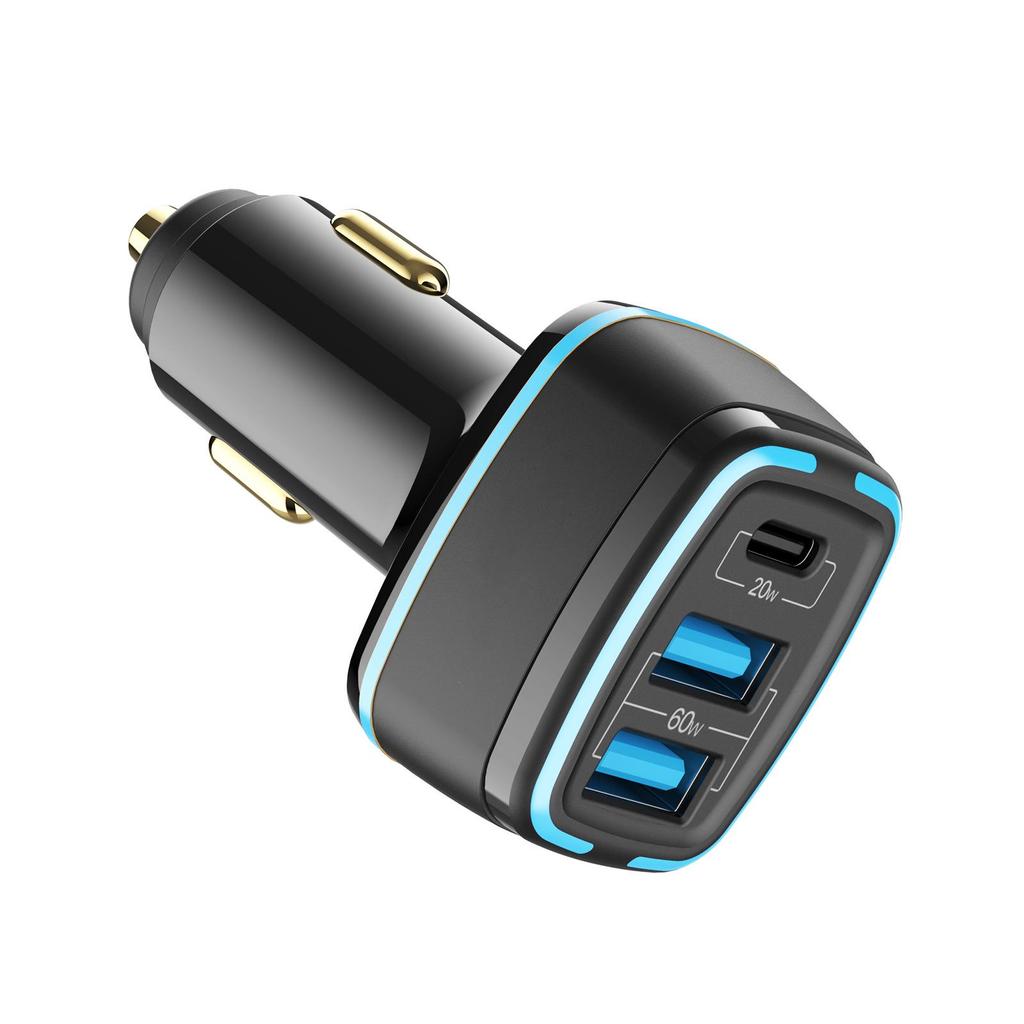 80W 5A Type-C PD3.0 & QC4.0 Fast Car Charger, Fully Compatible, Smart Charging