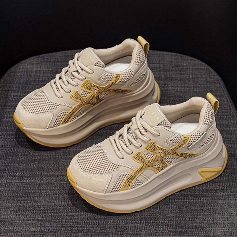 New autumn and winter dad shoes for women's versatile casual sports muffin thick-soled height-increasing Forrest Gump shoes for women