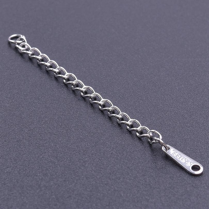 Silver/Gold Color Stainless Steel Extender/Extention/Tail Chains For Jewelry Making Bracelets Necklaces Anklets DIY Accessories