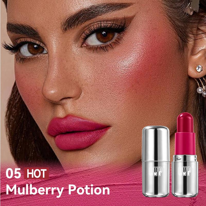 

OVP 3-in-1 Makeup Stick Lipstick Blush Eyeshadow Long-Lasting Velvet 05MulberryPotion