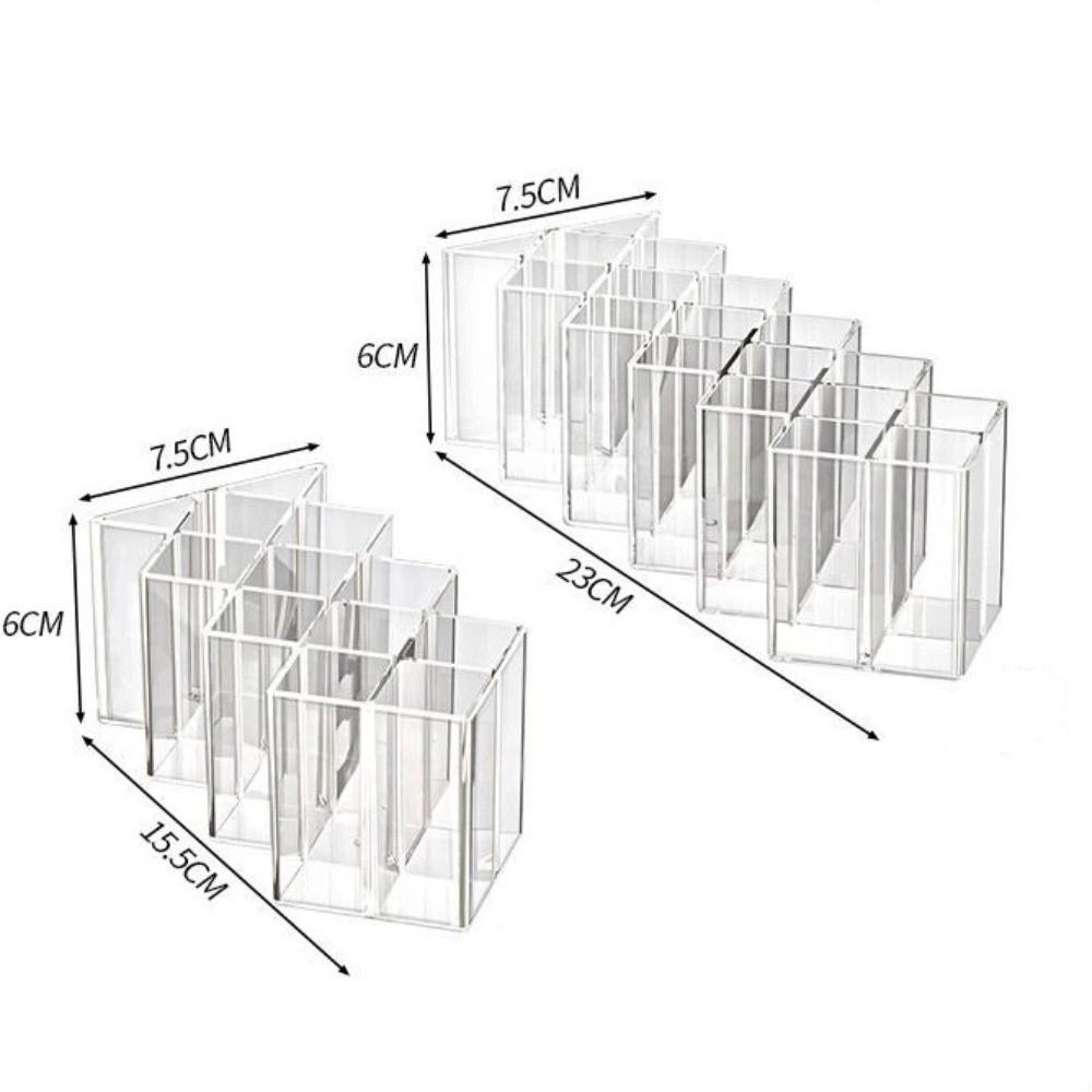 New with Multi-Compartment Ointment Organizer Box Plastic Transparent Cabinet Shelf Space Saving Tube Holder Home