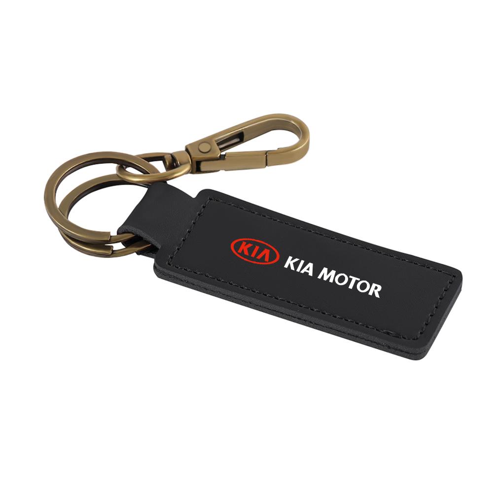 2026 Hot Car Sticker 2 Colors PU Leather Keychain Gift Key Chain For KIA KN Sportage Ceed Sorento Cerato Optima Picanto Rio Soul