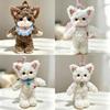 Devin Soft Plush Cat Keychain With Pp Cotton Filling For Bag Decor And Collection