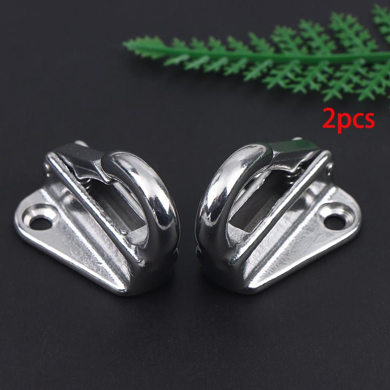 2Pcs 316 Stainless Steel Marine Spring Snap Fending Hook Marine Boat Spring Snap Attach Rope Fender Boat Hardware