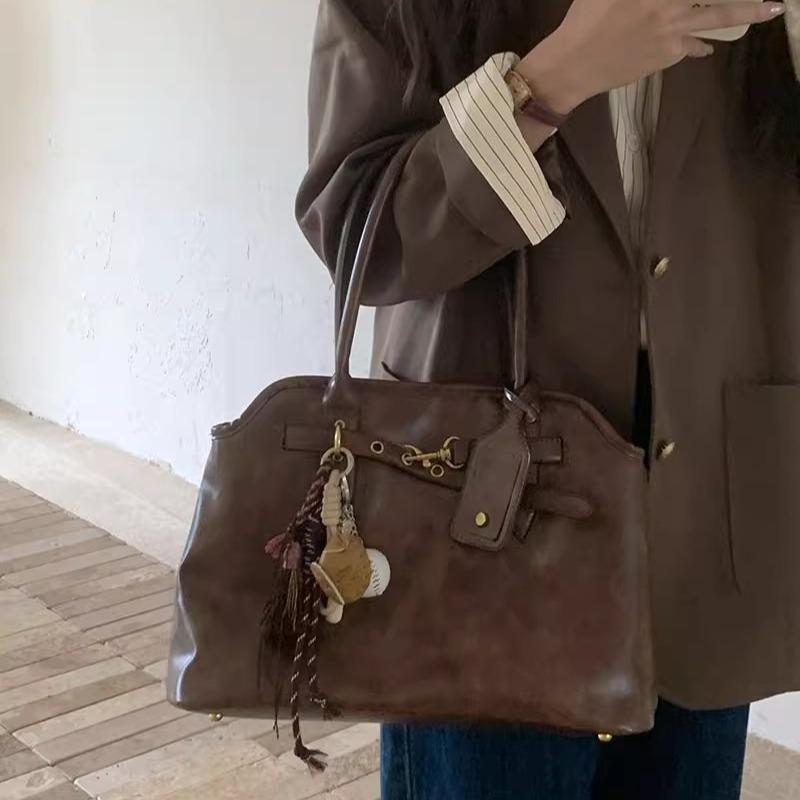 Retro Lazy Underarm Bag Women's Large Capacity Texture Everything Simple Niche Design Hand Bill Shoulder Bag