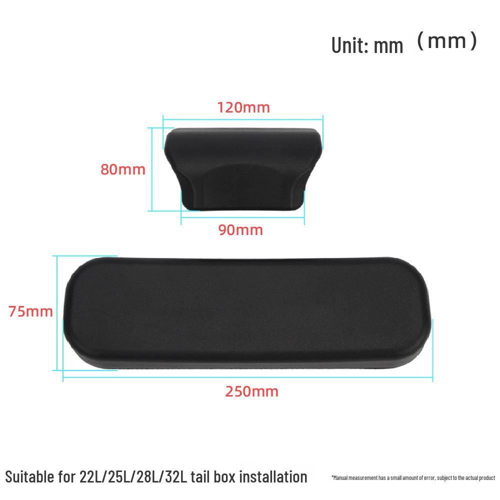 PU Foaming Aluminum Alloy Motorcycle Tail Box with Backrest Pad - Available In 28L To 80L