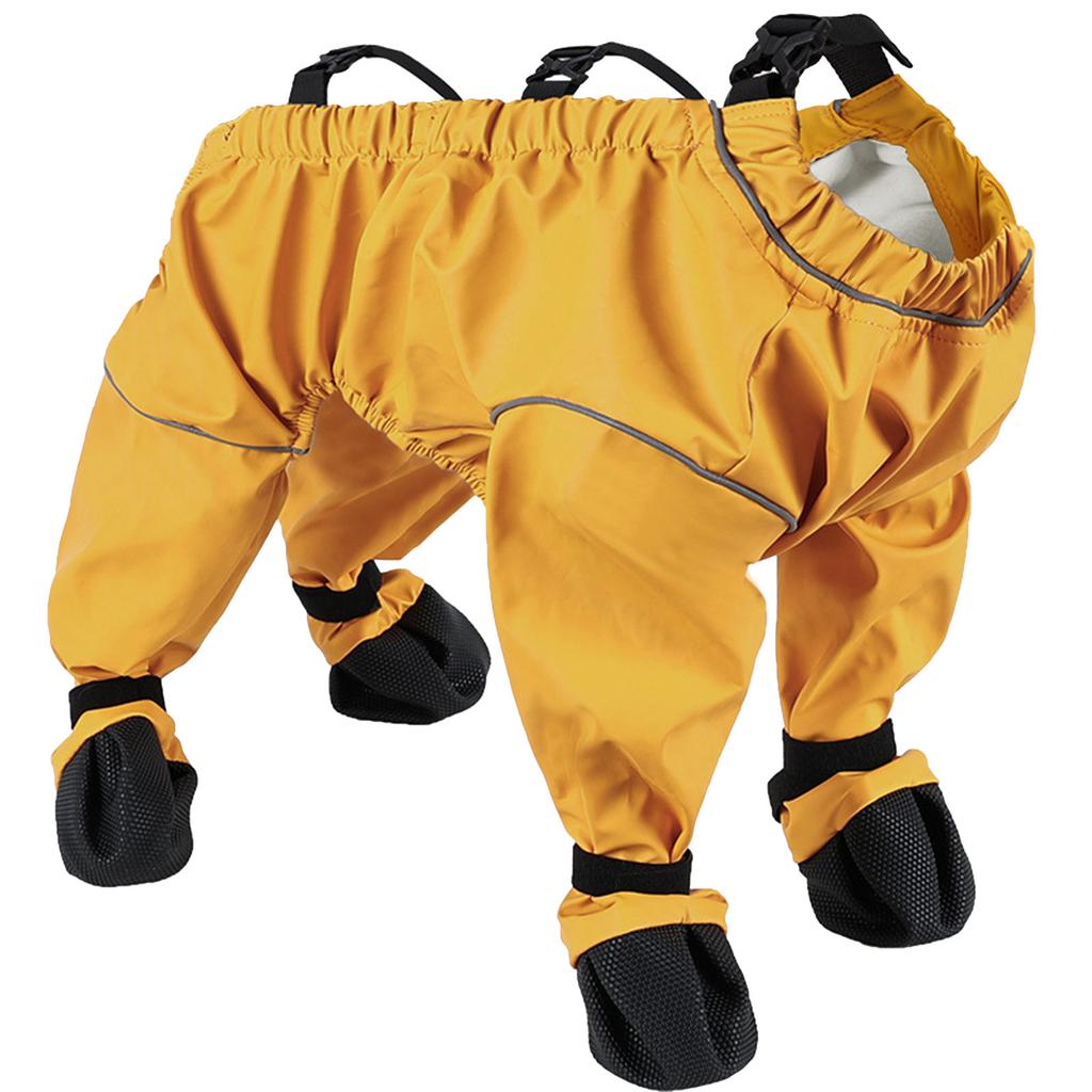 Comfortable Pet Trousers with Nonslip Foot Protectors Breathable Waterproof Dirt Prevent Pet Pants for Home and Travel