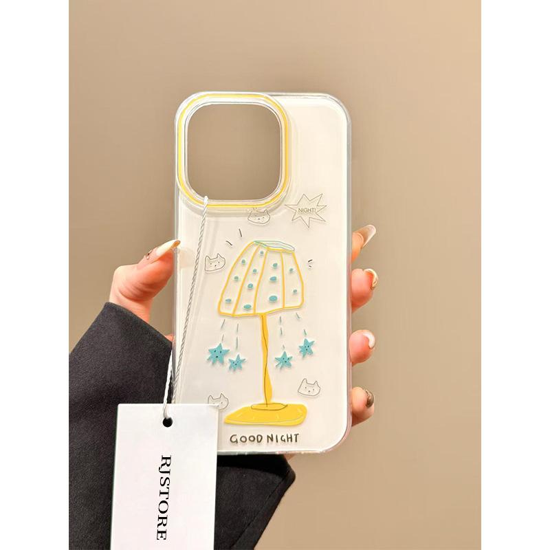 

Table Lamp Cat Suitable for IPhone16 Simple 15PRO 13 Mobile Phone Case Apple 14promax Creative IMD Apple 17AIR