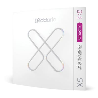 Struny do gitary akustycznej XS Struny powlekane Brąz fosforowy Custom XSAPB11553 D'Addario Light+ .0115-.053 []