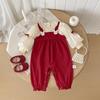 Newborn Princess Romper: Spring & Autumn Outfit, Full Month, Hundred Days, First Birthday Dress & Overalls Combo.