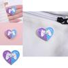 Distinctive And Purple Blue Heart Shaped Brooch Creative Design In Durable Alloy For Trendy Fashion Enthusiasts