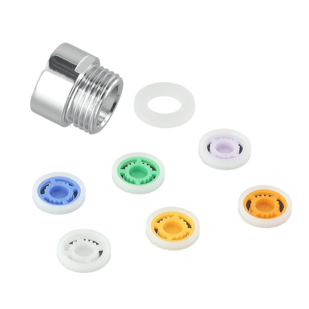 Practical Quality Water Saving Cores Shower Hose Improvement Limiter 6 Colors 6 Different 8pcs/set Adapter Bath