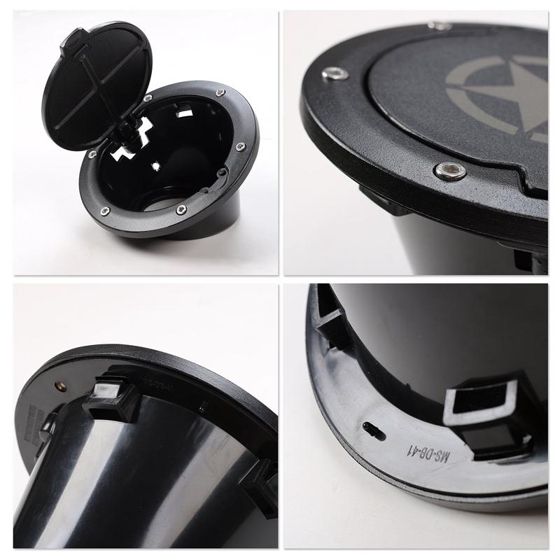 Gas Tank Cap Cover Fuel Tank Cover 4-Door 2-Door for 2007-2018 Jeep Wrangler Jk & Unlimited Car Accessories