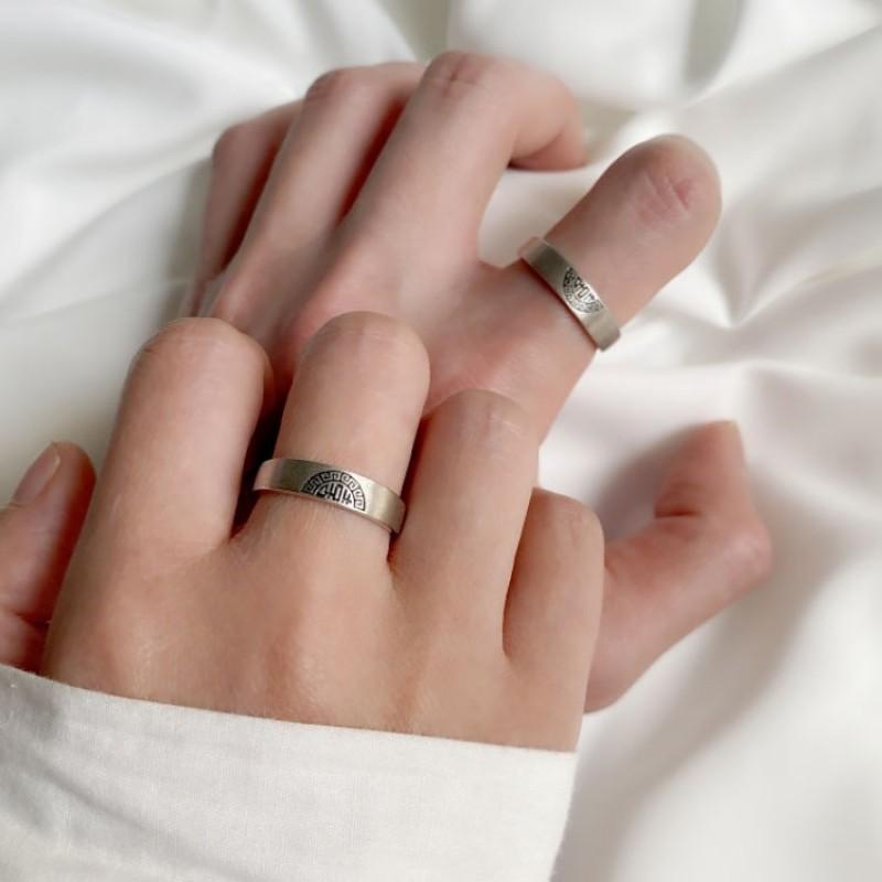 Couple Rings Sterling New Chinese Style Wedding Gift Boyfriend Girlfriend