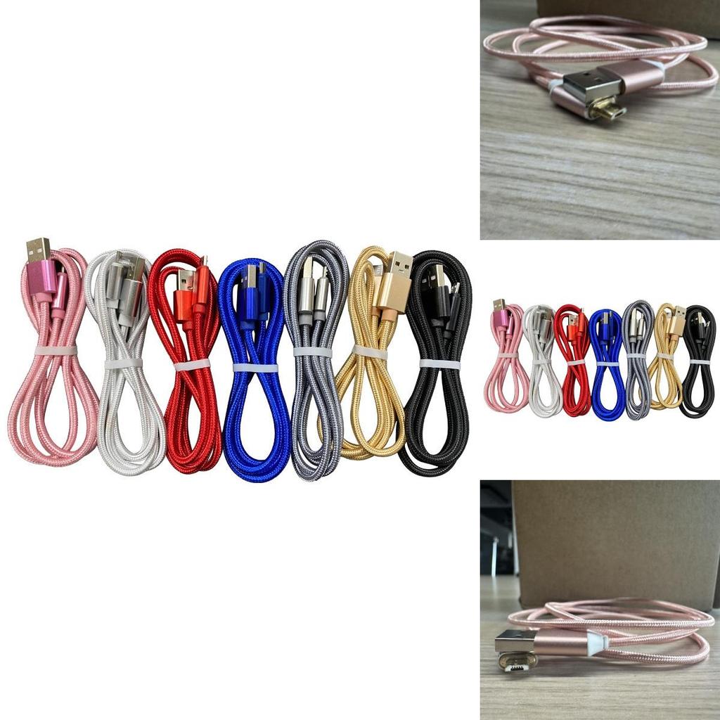 Pvc Transparent Braided Micro Usb Fast Charging Cable For Smartphones And Devices