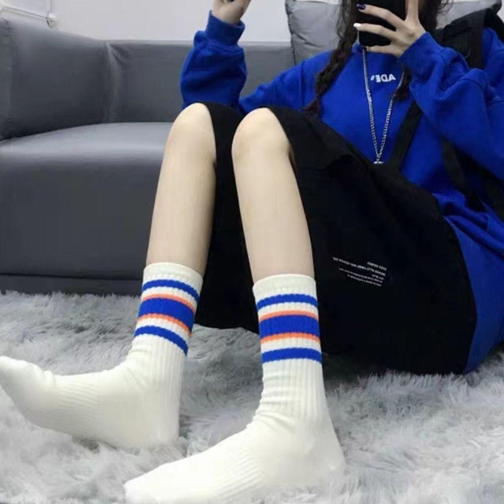 5Pairs Breathable Women Socks Autumn Winter White Socks Warm Sports Socks  Couple