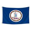 1pc Multi-Size Optional Virginia Flag - Polyester Material, This US State Flag Features 2 Eyelets And Bright Single-Sided Printing, Ideal for Patrioti